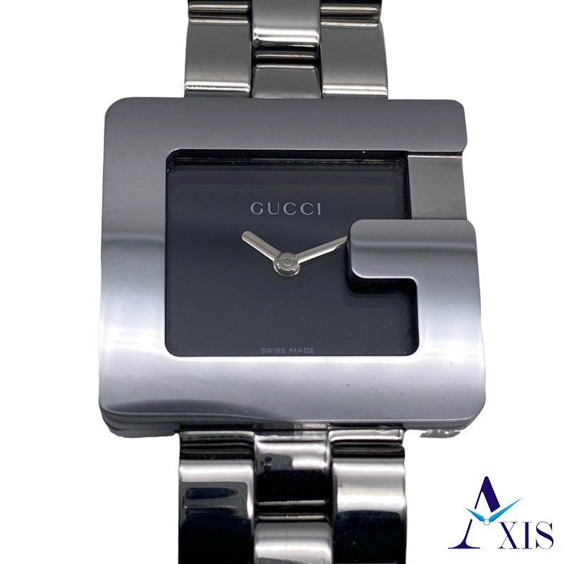 GUCCI G square 3600L Watches
 Stainless Steel Quartz black dial【USED】
 Women