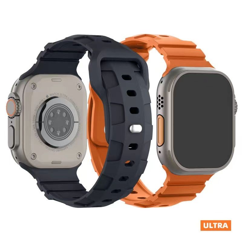 สายนาฬิกาข้อมือซิลิโคน สําหรับ iWatch band 49 มม. 45 มม. 41 มม. 40 มม. 44 มม. 38 มม. 42 มม. iWatch S9 8 7 6 5 4 SE Ultra band
