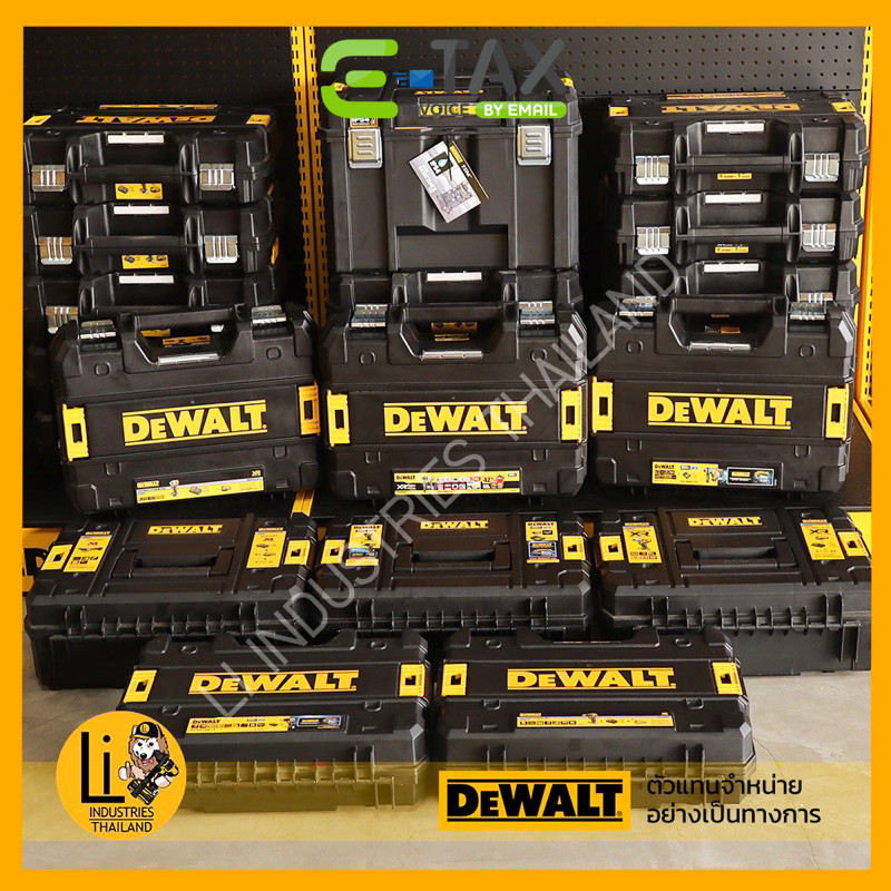 DEWALT T-STAK กล่องเครื่องมือสำเร็จรูปพร้อมใช้ DCG405 DCF850 DCD999 DCD708 DCD709 DC800 DCD805 DCF921 DCF894 TSTAK