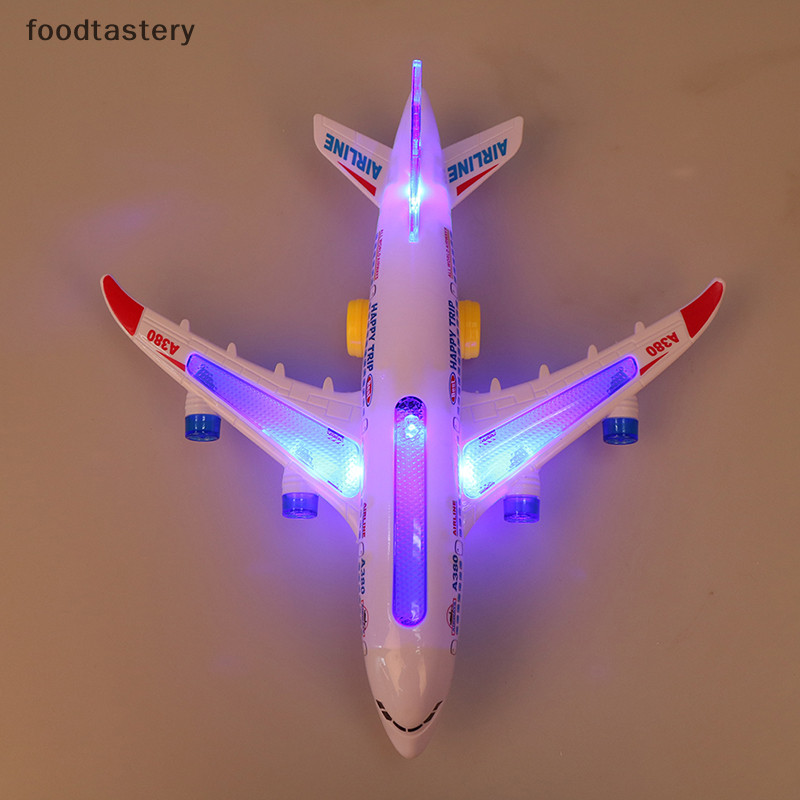 Fty โมเดลเครื่องบินบังคับ A380 พลาสติก มีเสียง ของเล่นสําหรับเด็ก