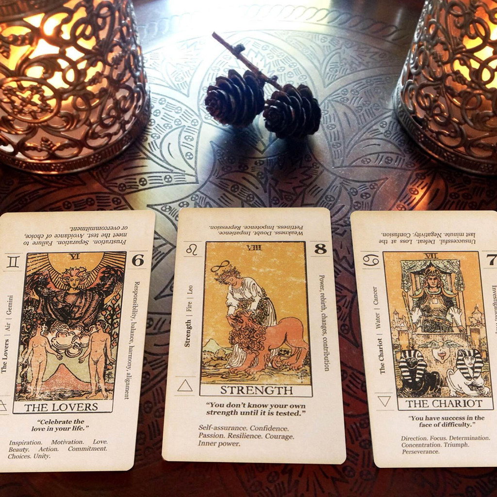 Tarot Card With Meaning On Them Beginner Tarot Keyword Antiqued Tarot Deck Learn Tarot 78 Cards Reve