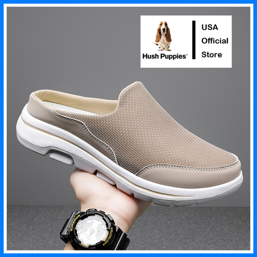 Hush Puppies รองเท้าผู้ชายกีฬารองเท้าผู้ชายฤดูร้อนรองเท้าผ้าใบขนาดใหญ่ EU 45 46 47 48