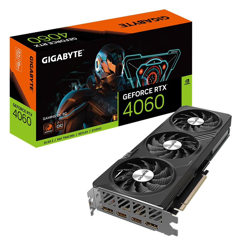 GIGABYTE GeForce RTX 4060 GAMING OC 8GB GDDR6 Graphics Card การ์ดจอ
