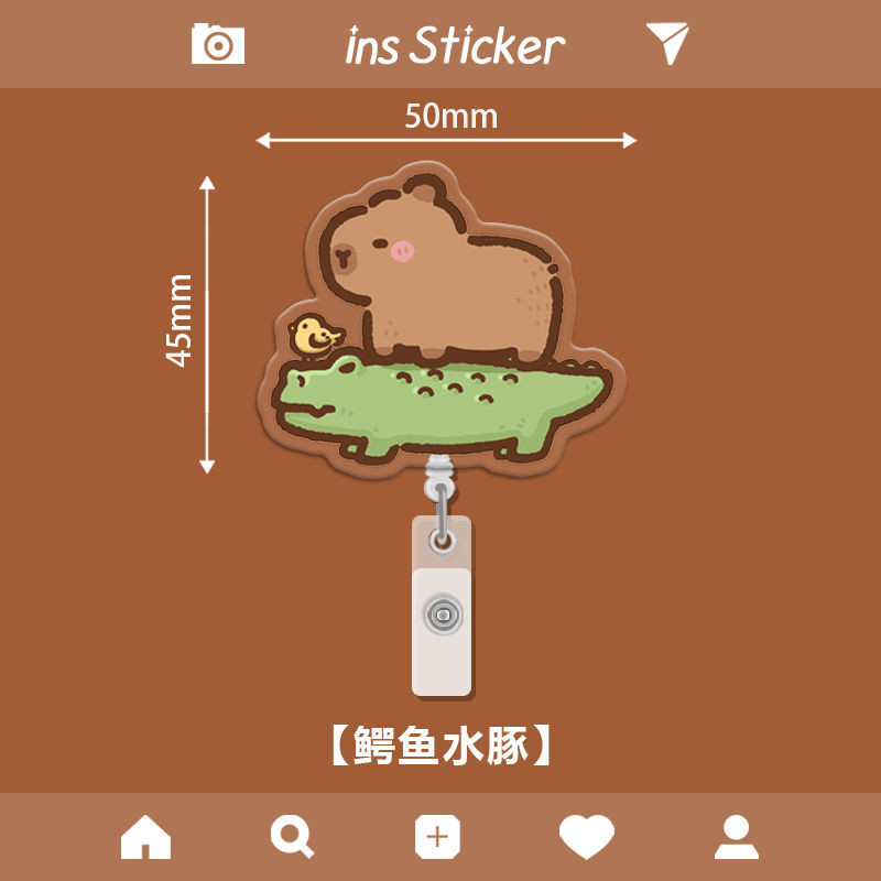 ป้ายชื่อหมอ พยาบาลน่ารัก แบบดึงเก็บง่าย พับเก็บได้ สําหรับนักเรียน