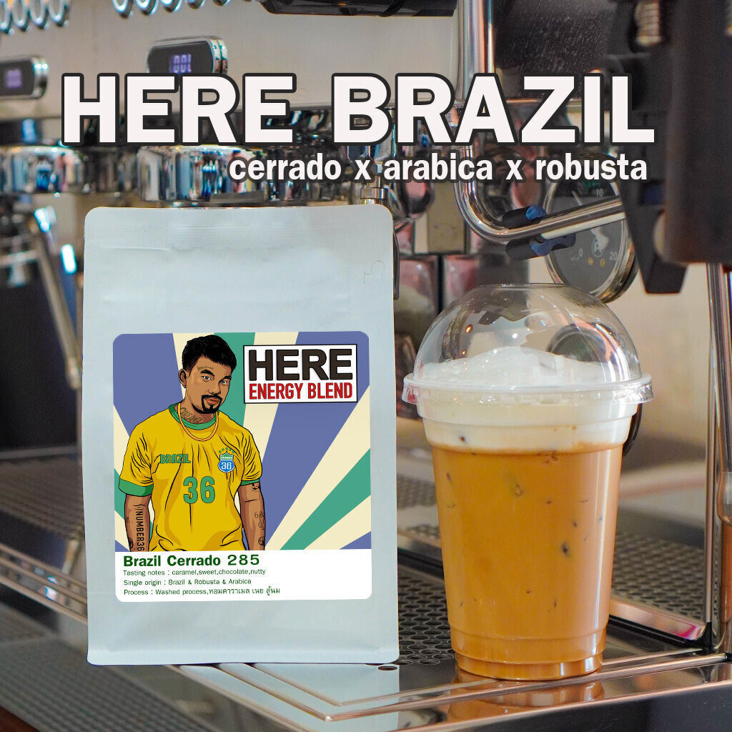(กาแฟซิกเนเจอร์ ร้าน HERE ) Brazil x Thai ซี่รี่ย์พิเศษ ดึงรสชาติกาแฟสายพันธุ์ต่างๆ ออกมามากที่สุด