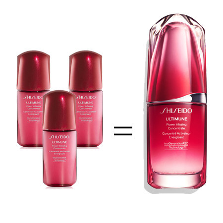 SHISEIDO แพ็ค 3 = 30 ml Ultimune Power Infusing Concentrate 10ml