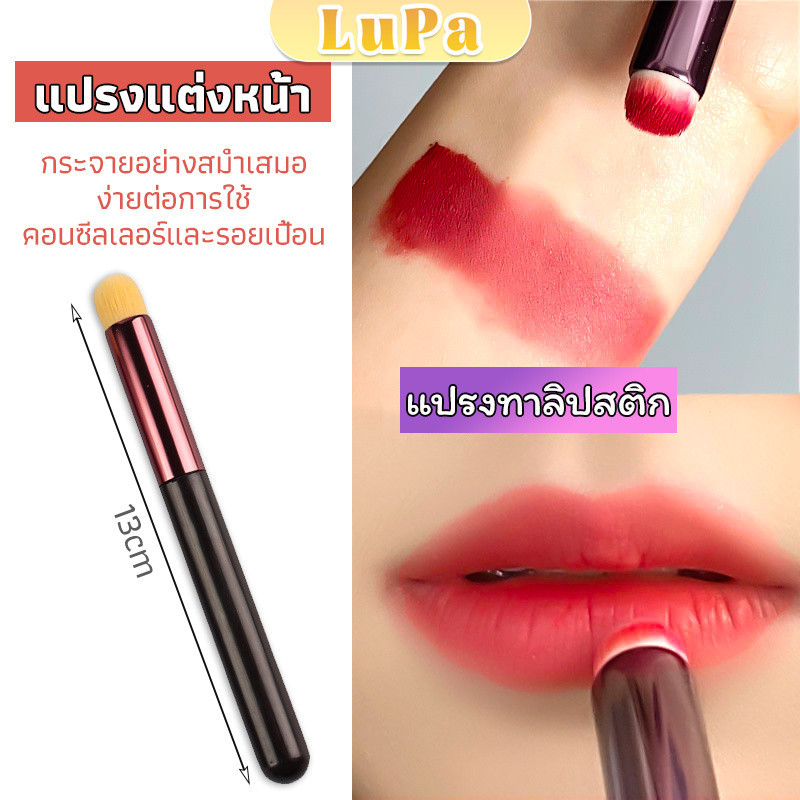 Apollo แปรงทาลิปฟุ้งสไตล์เกาหลี ขนนุ่มมาก บล็อกเกอร์แนะนำ ทาลิปไม่เป็นคราบ lipstick brush