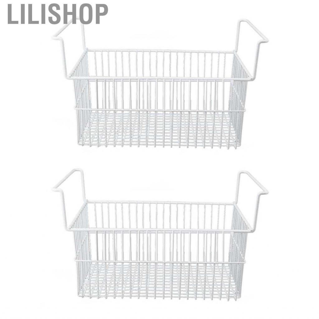 Lilishop Chest Freezer Storage Bin  Easy Access Basket with Handle for Kitchen