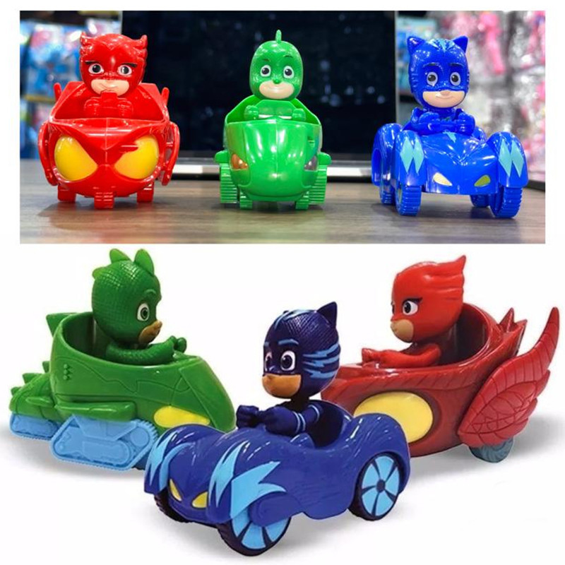 พร้อมส่ง PJ MASKS รถของเล่น ตุ๊กตาการ์ตูน ของขวัญวันเกิด สําหรับเด็ก