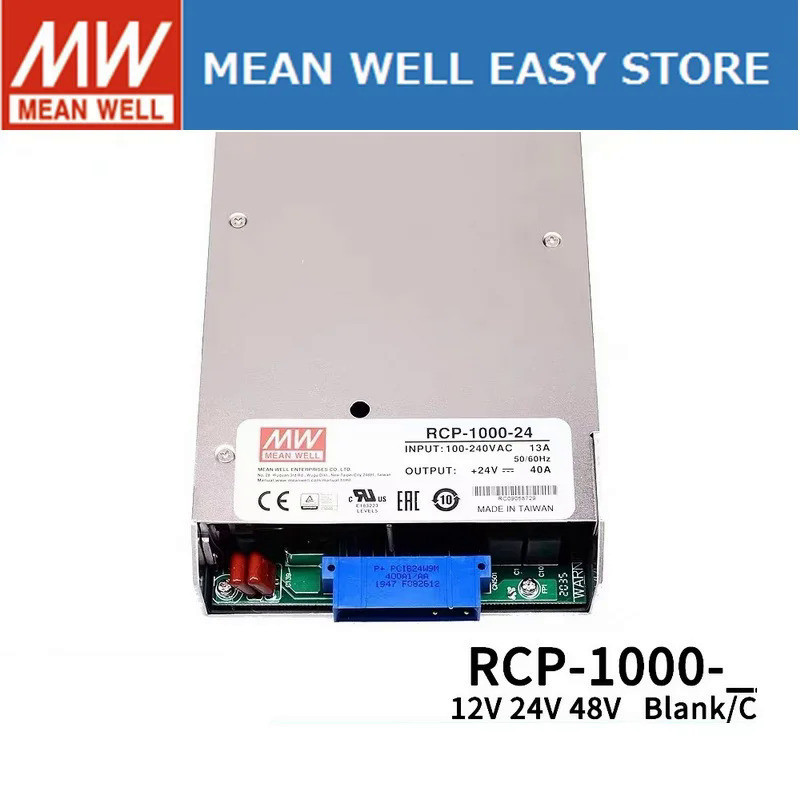 Mean WELL RCP-1000 RCP-1000-12 RCP-1000-24 RCP-1000-48 RCP-1000-12C RCP-1000-24C RCP-1000-48C MEAN W
