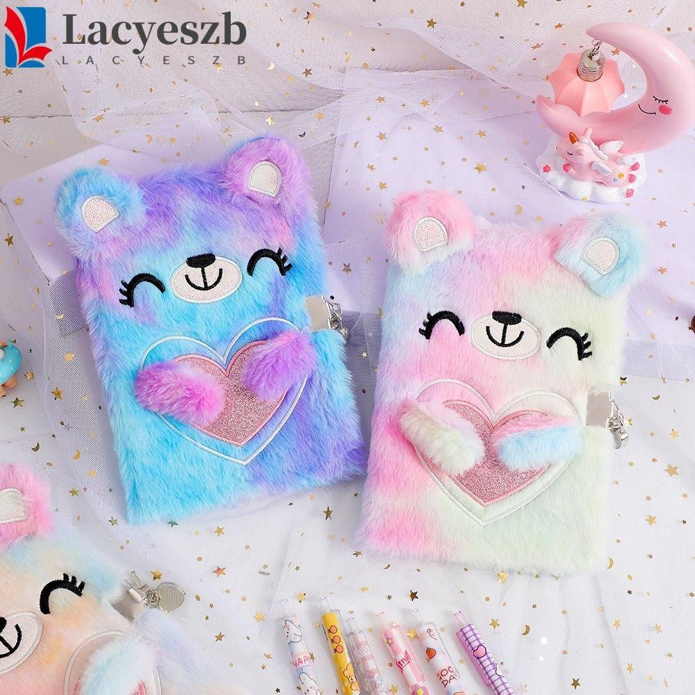 Lacyeszb สมุดโน๊ตไดอารี่ แพลนเนอร์ ผ้ากํามะหยี่ขนนิ่ม ขนาด A5 สําหรับตกแต่งสมุดไดอารี่ สํานักงาน โรงเรียน