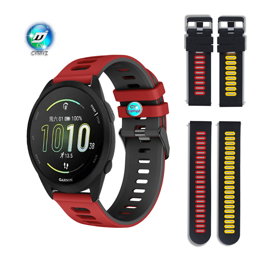สายนาฬิกาข้อมือซิลิโคน สําหรับ Garmin Forerunner 165 Garmin Forerunner 165