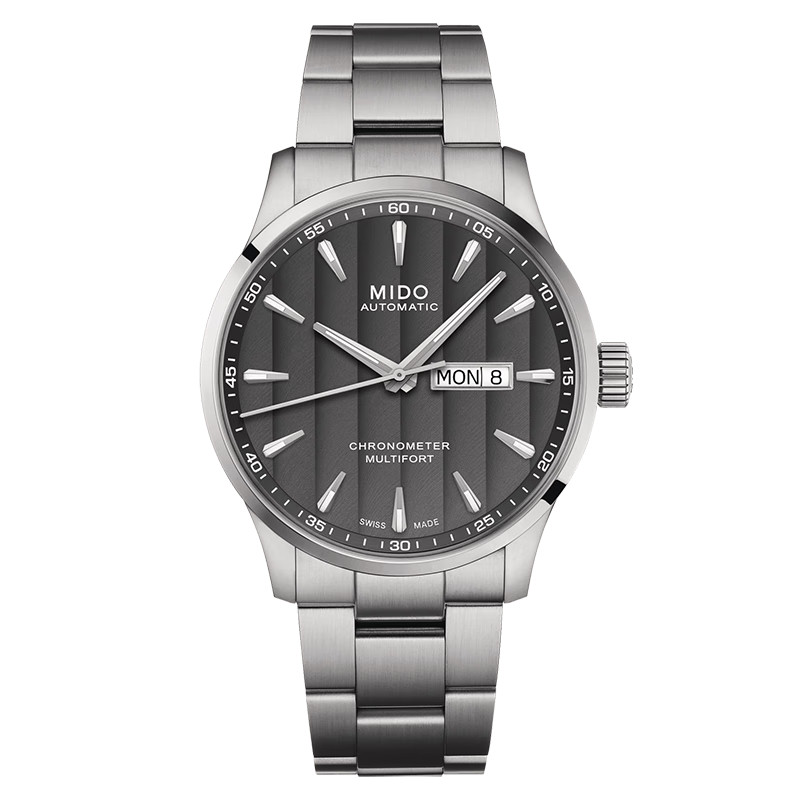 Mido/rudder Series M038.431.11.061.00 นาฬิกาข้อมือ สายซิลิคอน สําหรับผู้ชาย