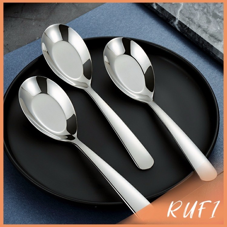 RUFI ช้อนสแตนเลส ช้อนข้าว ซุป ตักโจ๊ก stainless steel spoon