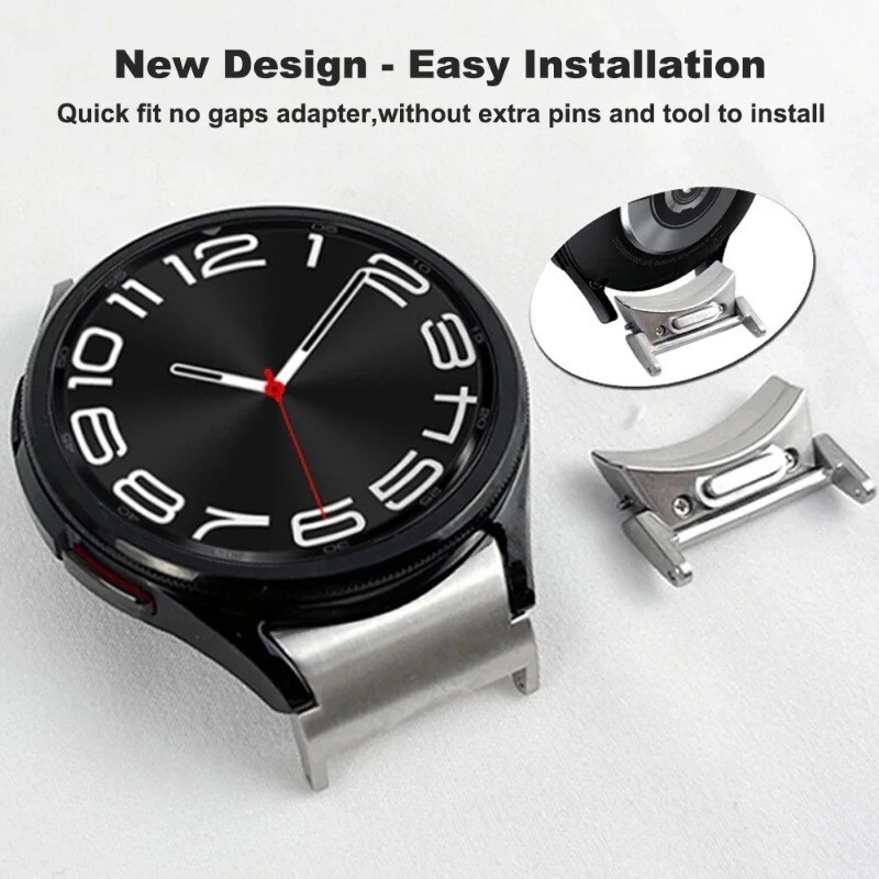 สายนาฬิกาข้อมือซิลิโคน ไม่มีรู สําหรับ Samsung Galaxy Watch 6 Classic 47 มม. 43 มม. 4/5/6 44 มม. 40 มม. Galaxy 5pro 45 มม. ราคา ถูกที่สุด ดีลบีเคเค แกลเลอรีภาพที่ 8