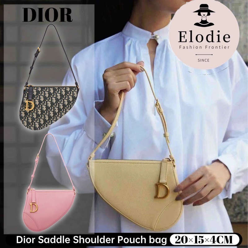 ดิออร์ Dior Saddle Shoulder Pouch bagกระเป๋าถือไซส์เล็กใหม่