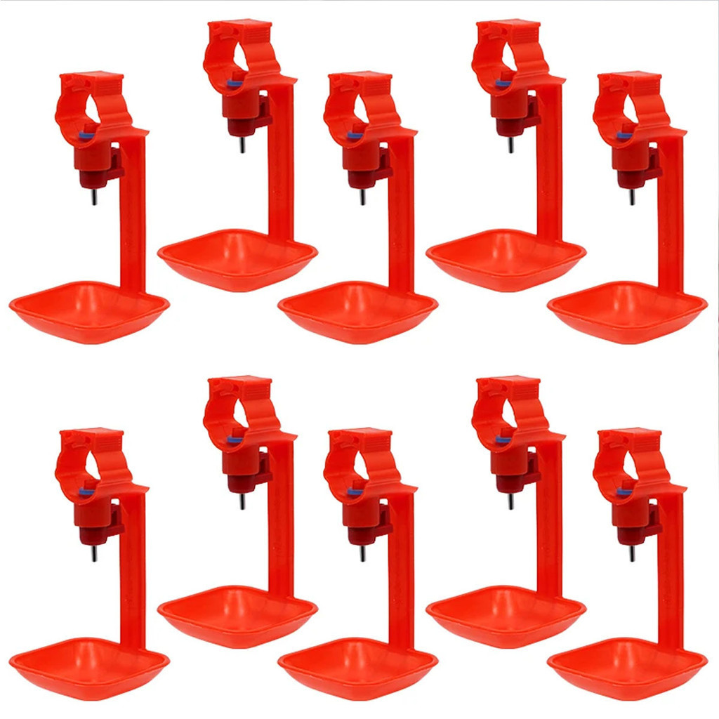 🇹🇭 ถูก💯🥇 6 หุน นิปเปิ้ลให้น้ำไก่ นิปเปิ้ลอัตโนมัติไก่ ถ้วยน้ำไก่ นกกระทา ที่ให้น้ำไก่อัตโนมัติ รุ่นสีแดง