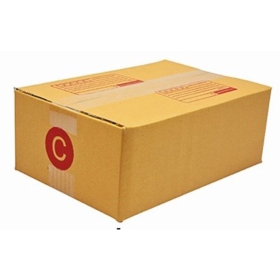 ร้านQuickerBox - กล่องใส่พัสดุ เบอร์ C แบบพิมพ์ แพ็ค 20 ใบ