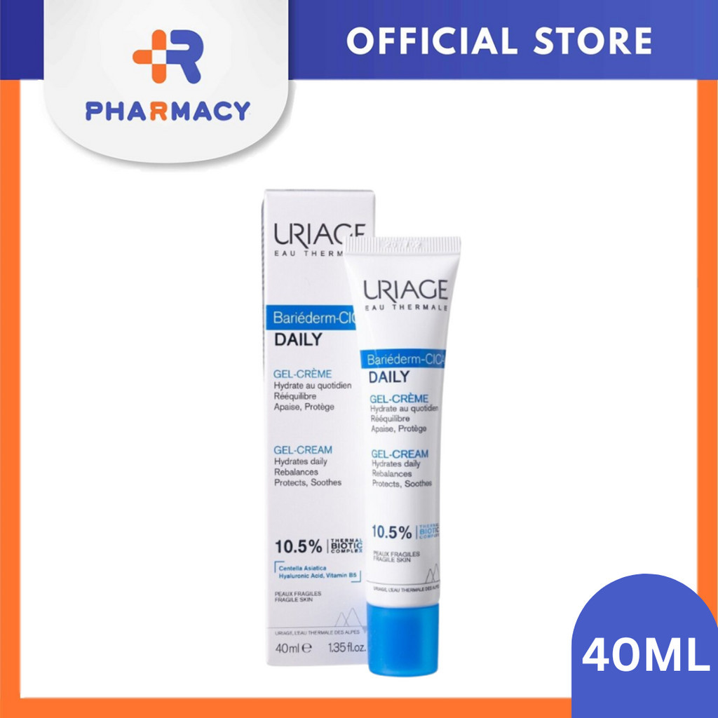 R Pharmacy Uriage Bariederm Cica ครีมเจลบํารุงผิวหน้า 40 มล.