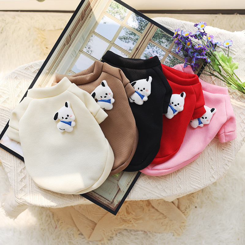 เสื้อกันหนาว มีฮู้ด แฟชั่นฤดูใบไม้ร่วง และฤดูหนาว สไตล์สปอร์ต สําหรับสัตว์เลี้ยง สุนัข แมว