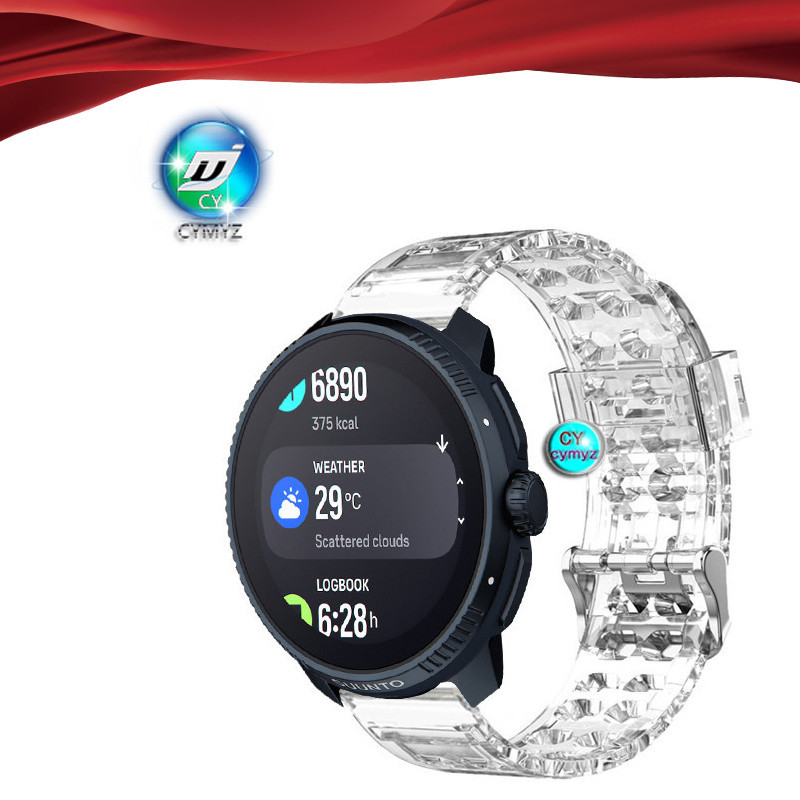 สายนาฬิกาข้อมือSuunto Race  TPU นิ่ม แบบใส สําหรับ Suunto Race Smart Watch