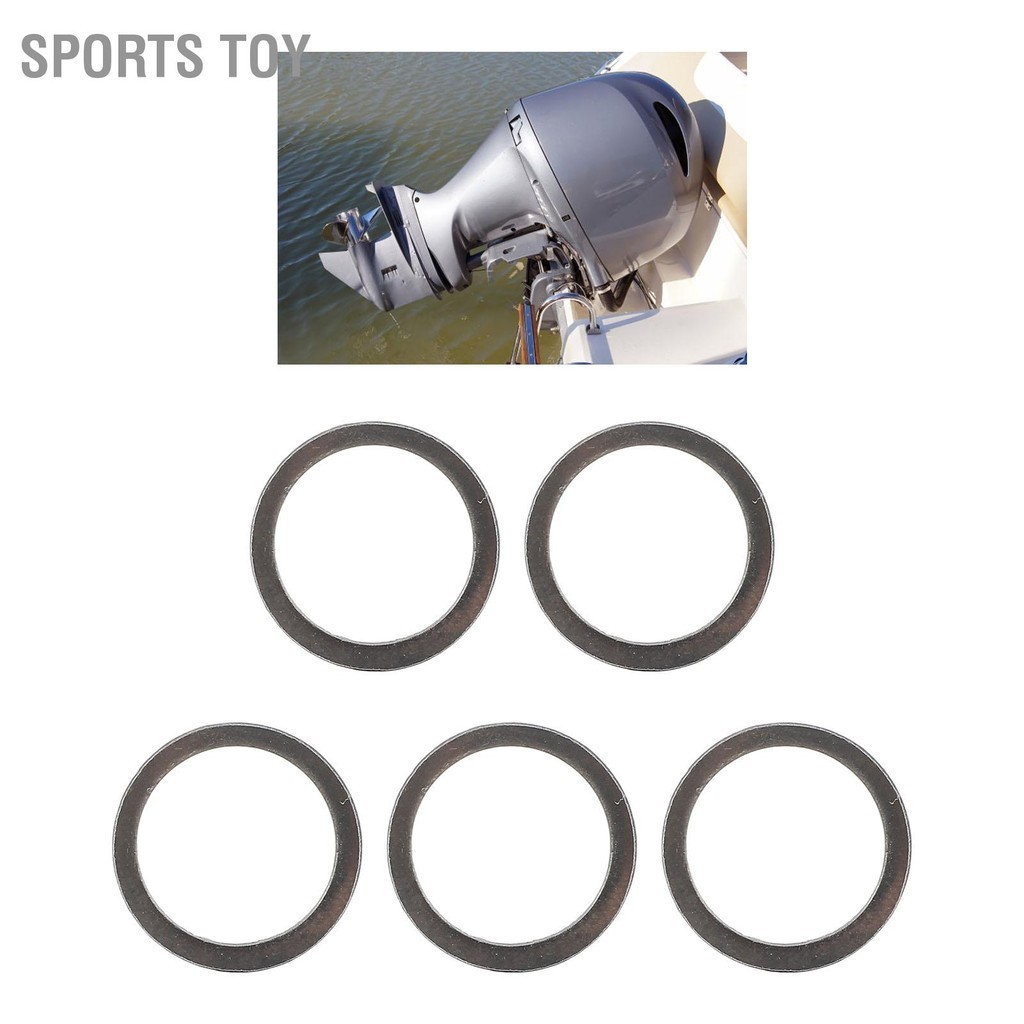 Sports Toy 5PCS นอกเกียร์ปะเก็น 90201 17682 เหล็ก Outboard เครื่องซักผ้าสำหรับ 2 4 จังหวะ 15HP เรือเครื่องยนต์นอกมอเตอร์