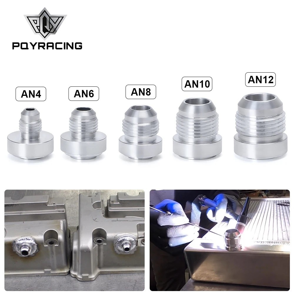 Top Quality Aluminum AN4 6 8 10 12 AN Straight Male Weld Fitting Adapter Weld Bung Nitrous Hose Fitt
