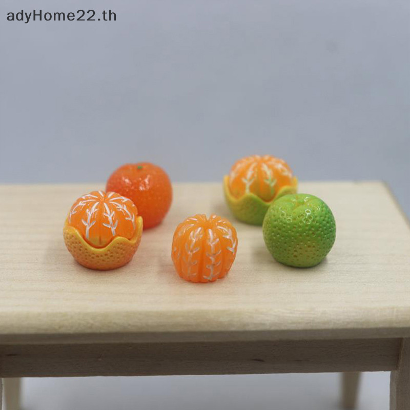 Adyhome สติกเกอร์แม่เหล็กติดตู้เย็น ลายผลไม้น่ารัก ขนาดเล็ก สีส้ม สําหรับตกแต่งบ้าน