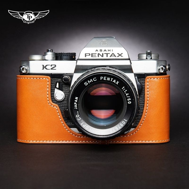 Tp ของแท้ เคสกระเป๋าใส่กล้อง หนังวัวแท้ สําหรับ Pentax K2 LX MX SUPER A