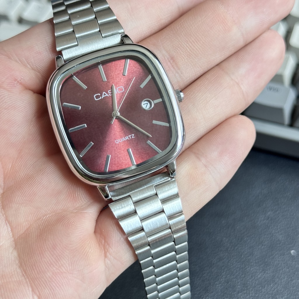 Ca-s-1-0 A138 นาฬิกาข้อมือผู้ชาย พร้อมปฏิทิน สายสแตนเลส (ไม่มีกล่อง)