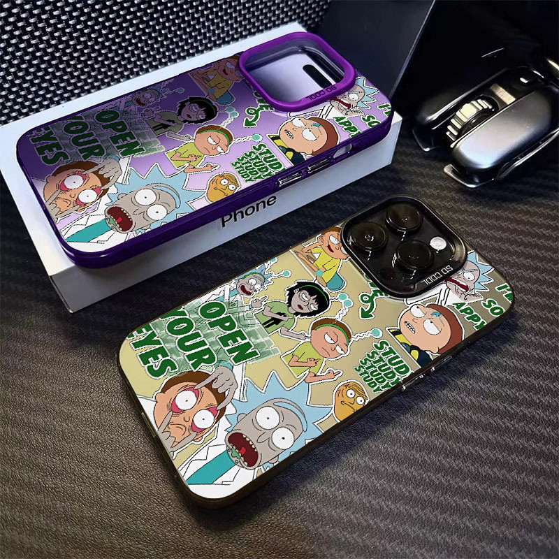 เคสโทรศัพท์มือถือ กรอบโลหะ กันกระแทก ลายการ์ตูนสนุก สําหรับ IPhone13 14 15 Pro Max X XR 11pro 12puls XR X XS Max