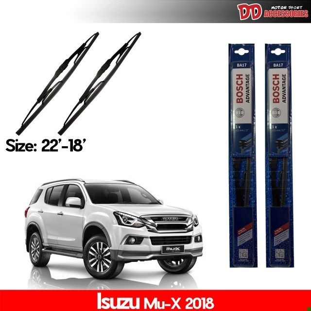 ใบปัดน้ำฝน ใบปัดน้ำฝน ที่ปัดน้ำฝน ใบปัด BOSCH Isuzu Mu-X gen 1ของแท้ 100% !!!