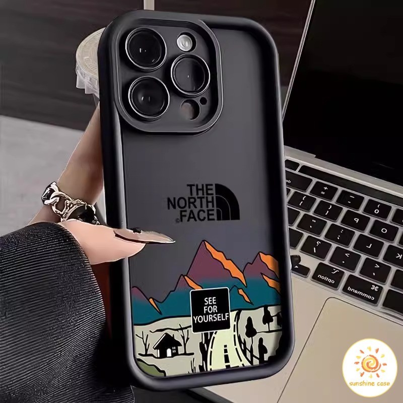 ซื้อ เคสโทรศัพท์มือถือแบรนด์north faceสุดอินเทรนด์ ไอโฟน11 For iPhone12 13 14 15Pro MAX X XS XR XS 7 8Plus SE2020 เคสโทรศัพท์