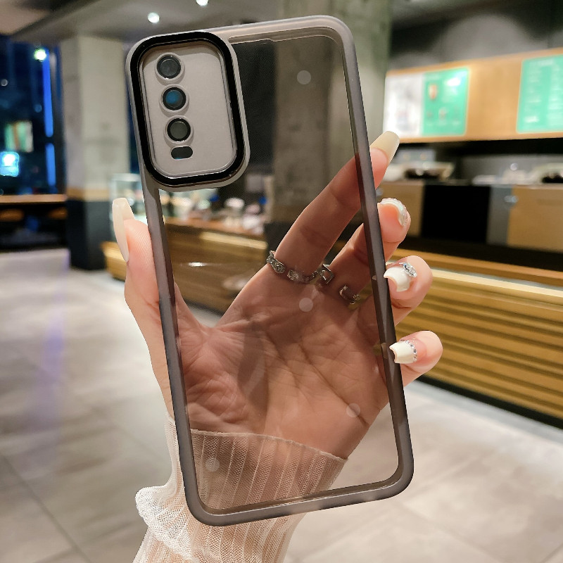 เคส Vivo V2042 V2043 V2048 V2032 v2026 v2027 v2028 v2029 กล้องเลนส์ป้องกันฟิล์ม electroplated โปร่งใ