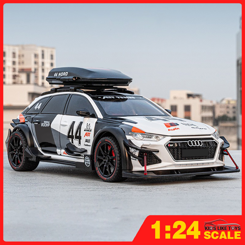 Klt โมเดลรถยนต์ 1:24 Audi RS6 Avant DTM โลหะอัลลอย ของเล่นสําหรับเด็กผู้ชาย