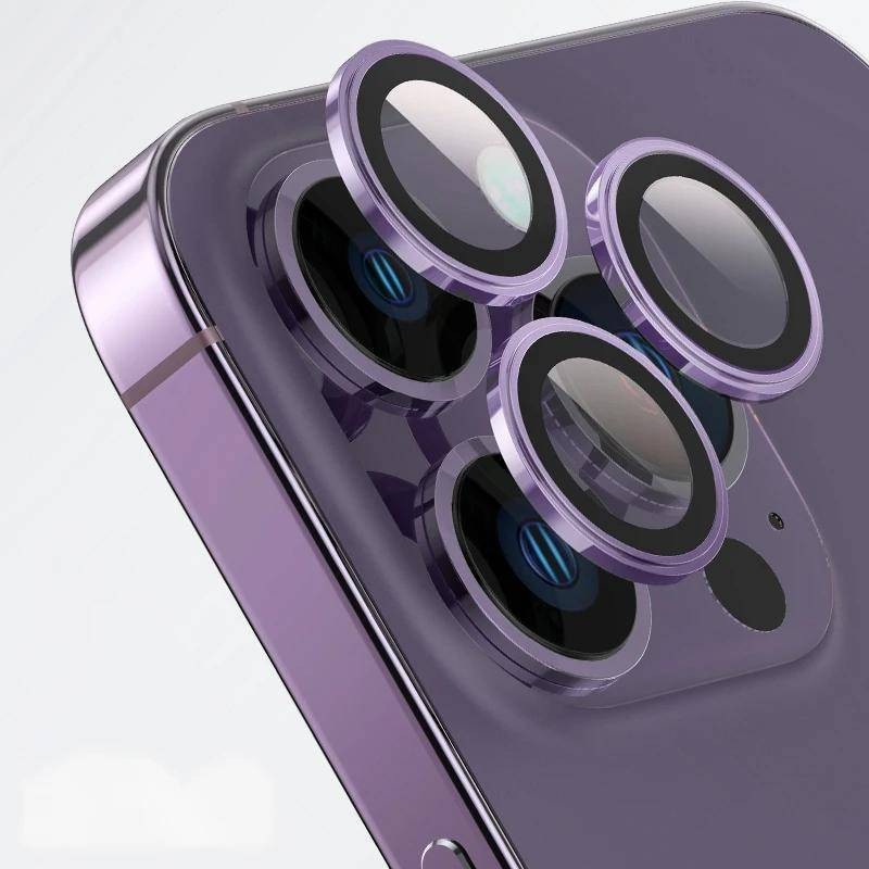IPhone12 12Pro 12ProMax 12Mini โลหะคุณภาพสูงอลูมิเนียมเลนส์กล้องฟิล์มกระจกนิรภัยสําหรับ iPhone 12 Pro Max Mini Anti Scratch เลนส์โทรศัพท์ฝาหลังกันชน Protector