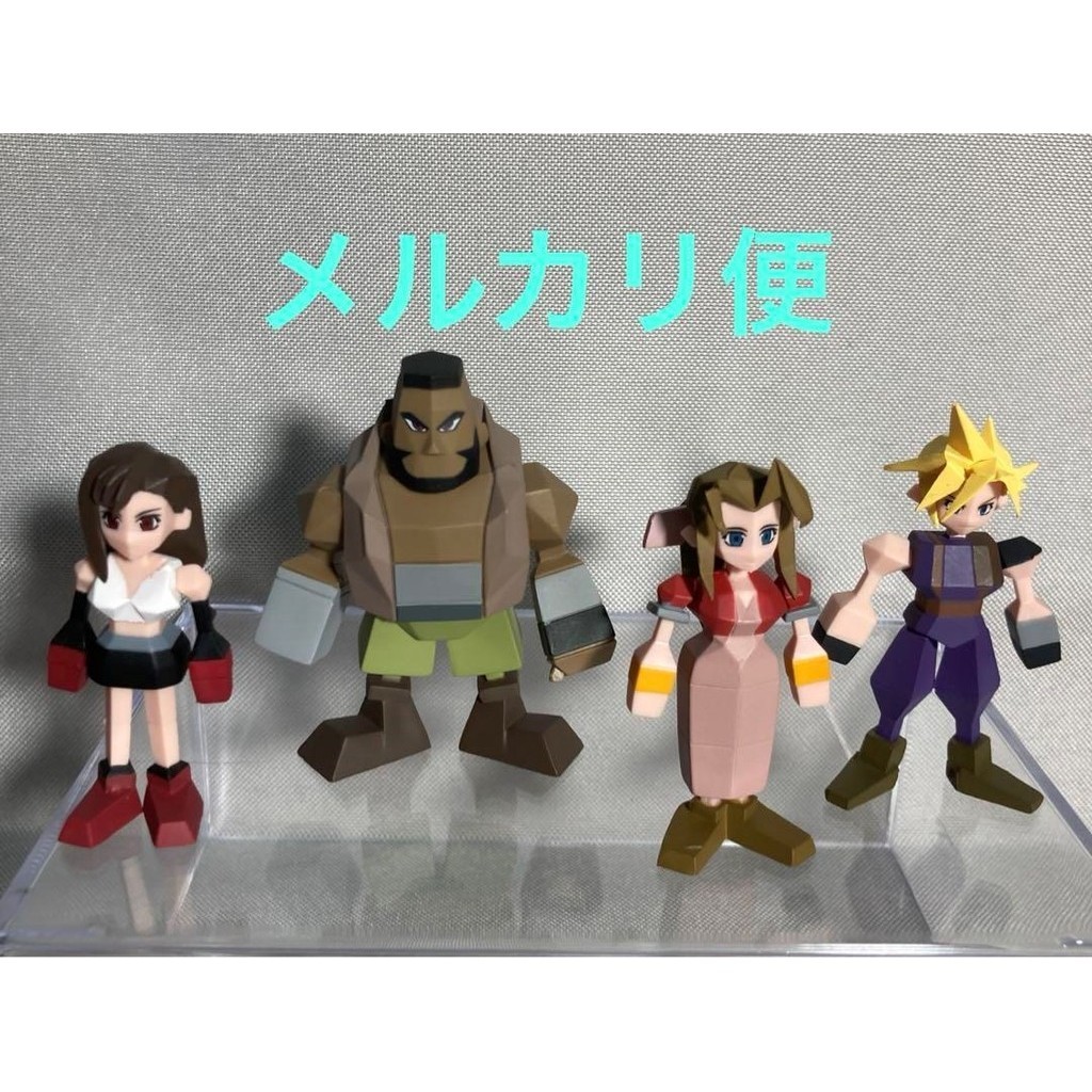 Final Fantasy 7 Remake Lottery Mini Figure ชุด 4 ชิ้น