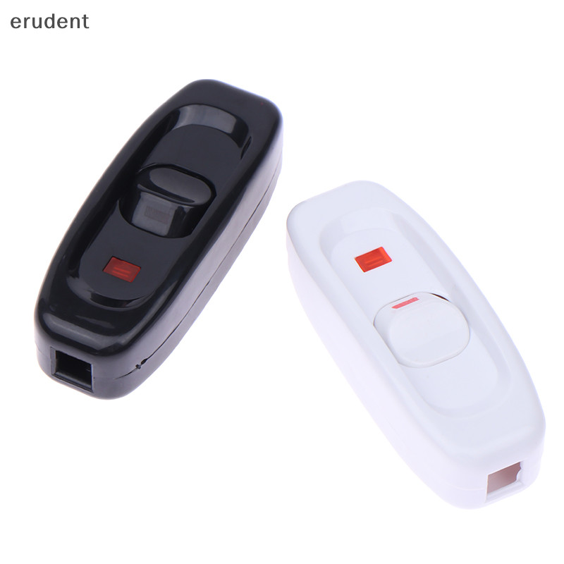Erudent ใหม่ สวิตช์ปุ่มกดเปิด ปิด 250V 10A อุปกรณ์เสริม สําหรับโคมไฟข้างเตียง 1 ชิ้น