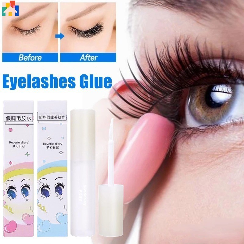 กาวต่อขนตาปลอม แบบใส แห้งเร็ว 3 มล. ติดทนนาน กันน้ํา เครื่องมือแต่งหน้ากาวความงาม