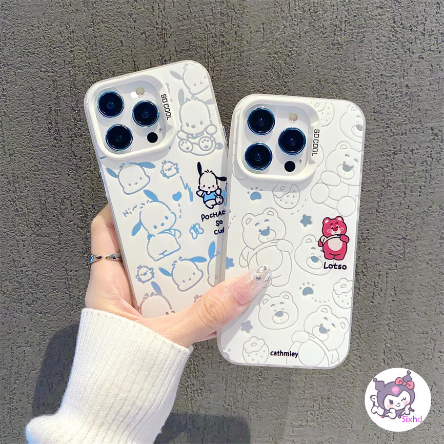 สําหรับredmi 14Cหมายเหตุ13 Pro 5Gหมายเหตุ11 12 11s 10s 10Pro A2 12C 10C 9C 9A 9s A2 + Xiaomi 11 Lite Poco X6 M5S X3Pro INSการ์ตูนLotso Pochacco 2 ใน 1 กรณี