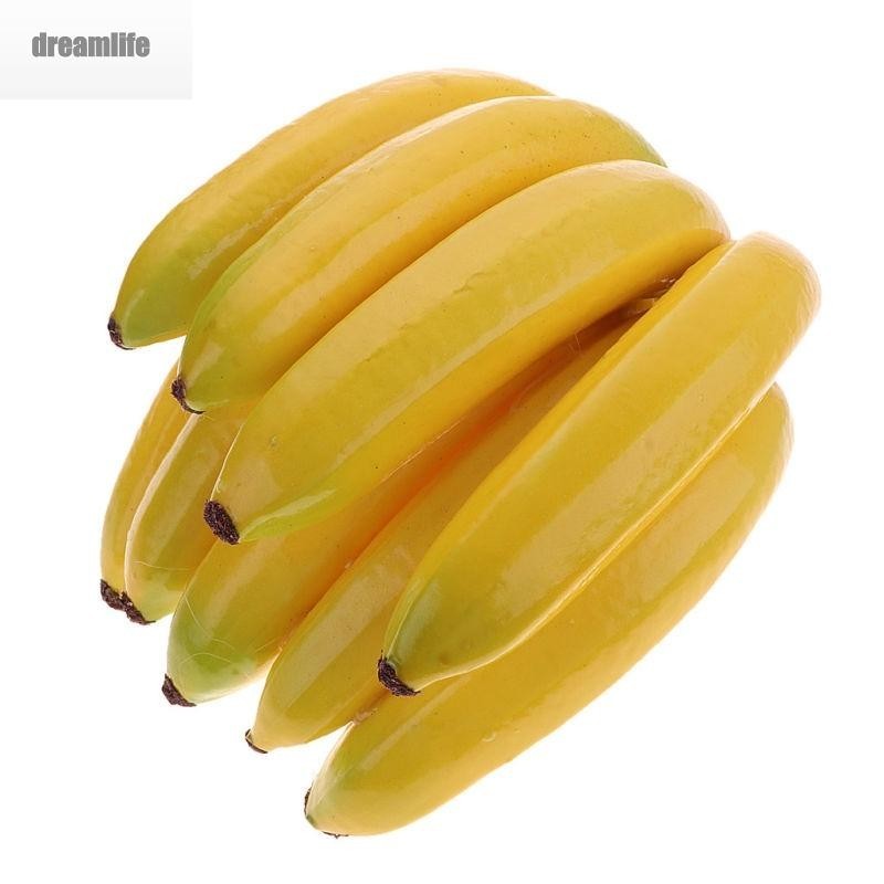 ผลไม้ปลอม กล้วยปลอม พลาสติก สําหรับตกแต่งบ้าน ห้องครัว พร็อพถ่ายรูป ลดราคา