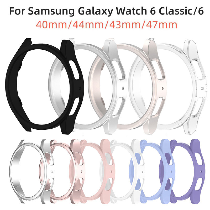 เคสนาฬิกาข้อมือ สมาร์ทวอทช์ PC กันกระแทก กันรอยขีดข่วน สําหรับ Samsung Watch6 Watch6 Samsung Watch 6 Classic 40 มม. 43 มม. 44 มม. 47 มม.