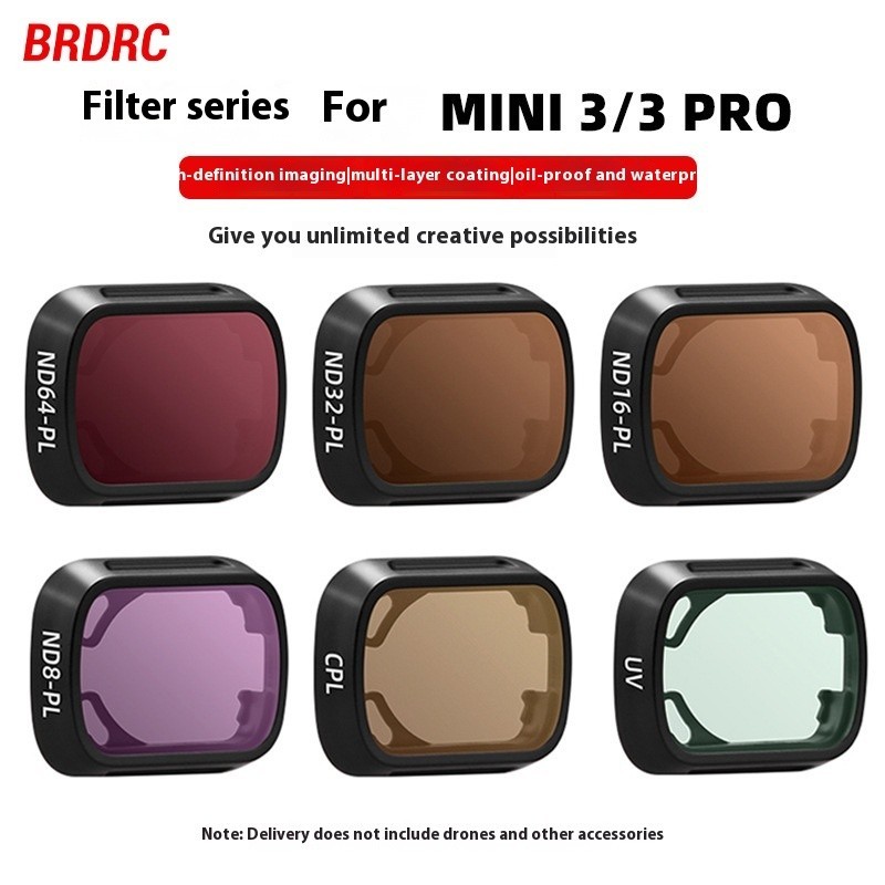 Brdrc ฟิลเตอร์เลนส์โพลาไรเซอร์ ป้องกันรังสียูวี สําหรับ DJI MINI 3 PRO MINI 3 ND ND CPL
