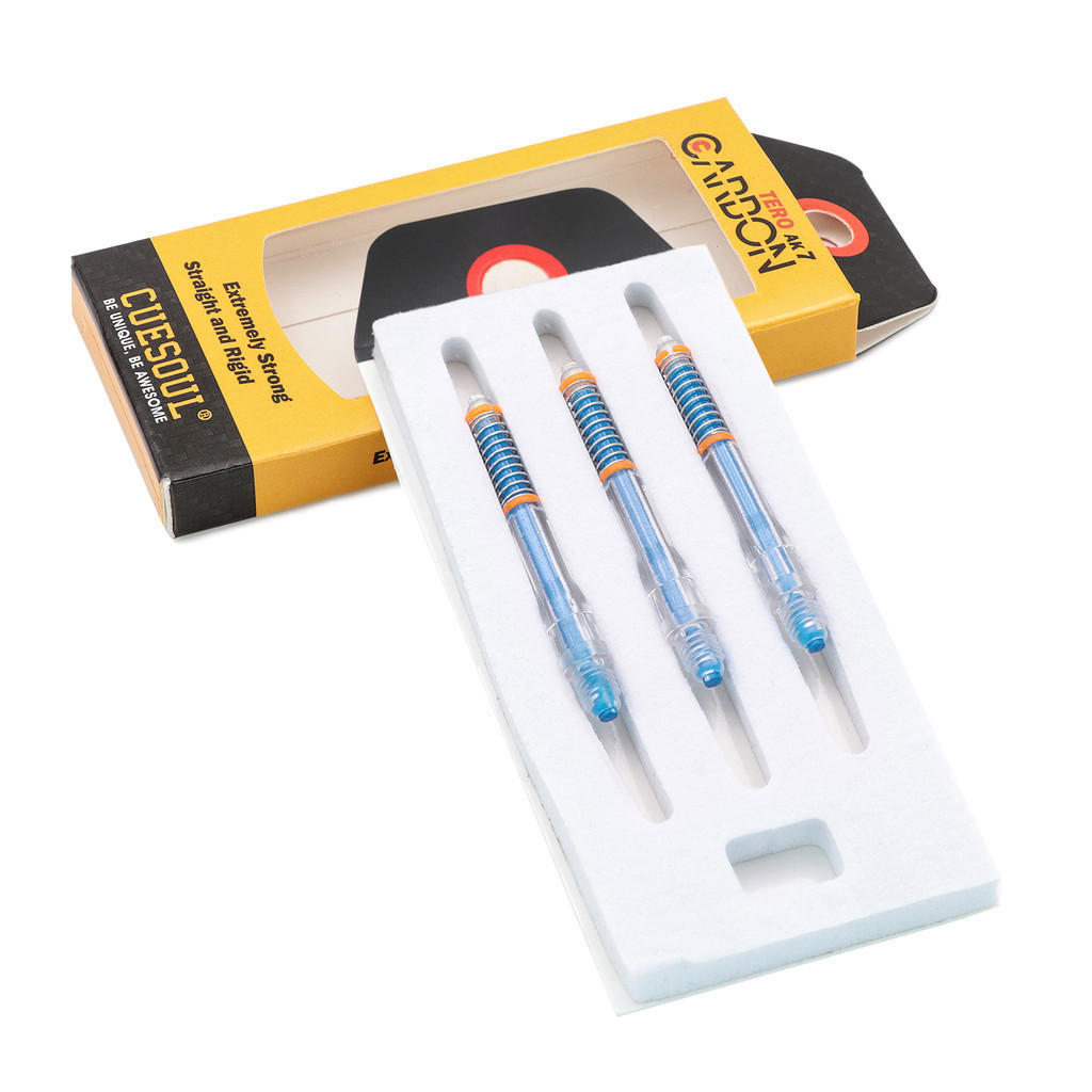 CUESOUL TOERO AK7 Carbon Dart Shafts/Stem Built-in Spring Telescopic-Blue
