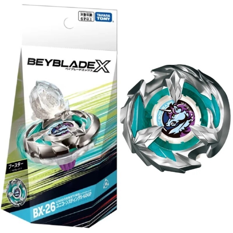 2024 Series Beyblade x BX-26 Booster Unicorn Sting 5-60GP (w/o launcher) แท้ TAKARA TOMY Collection 