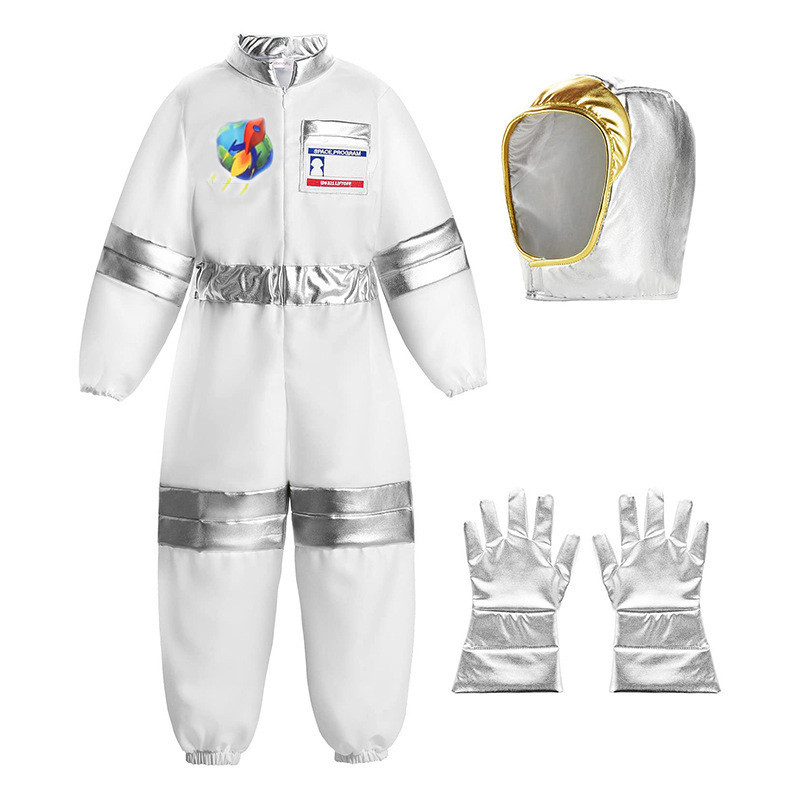 ฮาโลวีนคอสเพลย ์ นักบินอวกาศเครื ่ องแต ่ งกายชุดวันหยุดเวทีประสิทธิภาพ Space Jumpsuit
