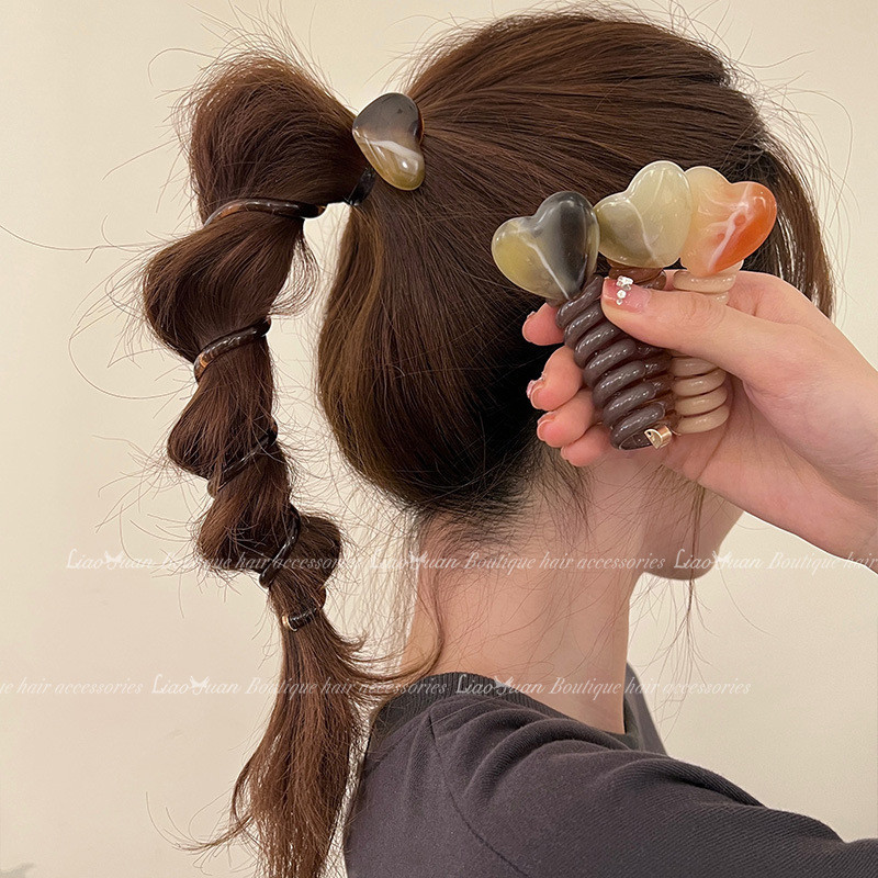 2024 สไตล์ใหม่ญี่ปุ่นเรียบง่ายฟองถักเปียหัวเชือกหญิงรักสายโทรศัพท์ผมแหวนผมหางม้าถักผมเครื่องมือที่มีประโยชน์ - รูปที่ 2