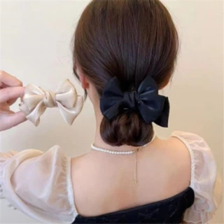Super Immortal French Bow Ball Head Grab Clip เครื่องประดับผมฤดูร้อน Elegance ช้อนหัวหลังผู้หญิง