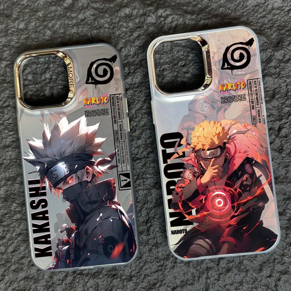เคสโทรศัพท์มือถือแบบแข็ง กันกระแทก ลายการ์ตูนนารูโตะ หลากสี สําหรับ iPhone 11 12 13 14 15Pro Max XS XR