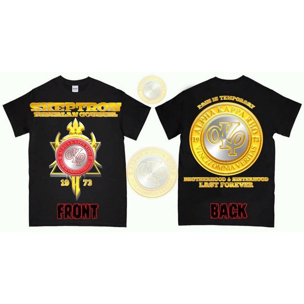 / 2568 เสื้อยืดคอตตอนสีดํา AKP ระเหิด Frat (Skeptr ชุดปกติ ใส่เดินทาง รัดรูป y2k เซ็กซี่ สไตล์ S-5XL